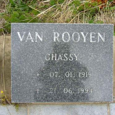 ROOYEN Ghassy, van 1919-1994