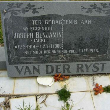 RYST Joseph Benjamin, van der 1919-1989
