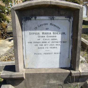 ROEHLIN Sophia Maria nee ECKARD -1914