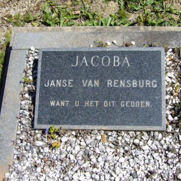 RENSBURG Jacoba, Janse van
