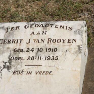 ROOYEN Gerrit J., van 1910-1935