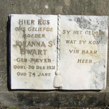 SWART Johanna S. nee MEYER -1931
