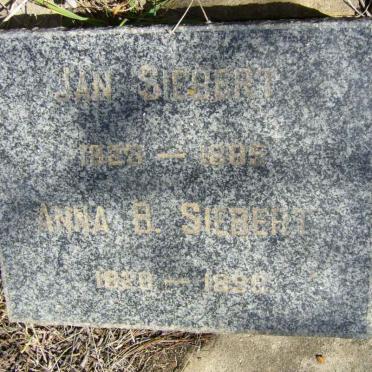 SIEBERT Jan 1823-1885 &amp; Anna B. 1820-1899