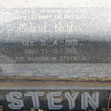 STEYN Gabriel Nichlas 1900-1966
