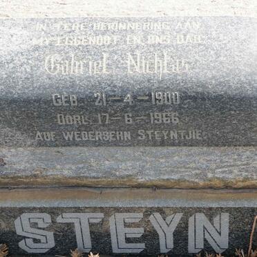 STEYN Gabriel Nichlas 1900-1966
