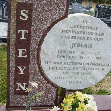 STEYN Johan 1931-1997