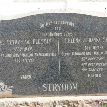 STRYDOM Sarel Petrus du Plessi 1885-1950 &amp; Helena Johanna MEYER 1888-1953