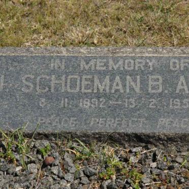 SCHOEMAN H.J. 1892-1952