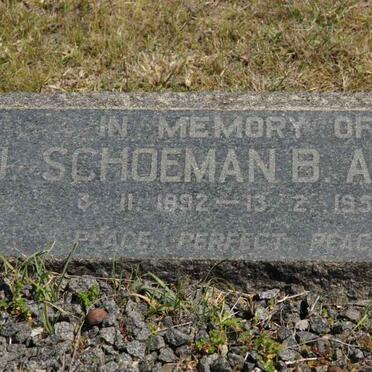 SCHOEMAN H.J. 1892-1952