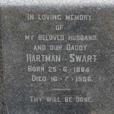 SWART Hartman 1884-1956