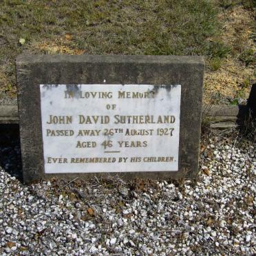 SUTHERLAND John David -1927
