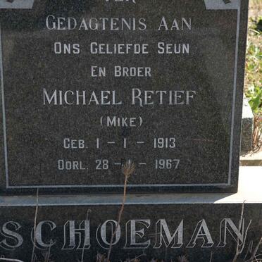 SCHOEMAN Michael Retief 1913-1967
