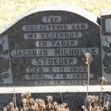 STOEDER Jacobus Nicholas 1905-1959