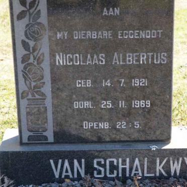 SHALKWYK Nicolaas Albertus, van 1921-1969