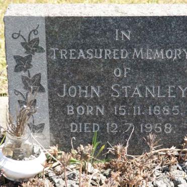 STANLEY John 1885-1958