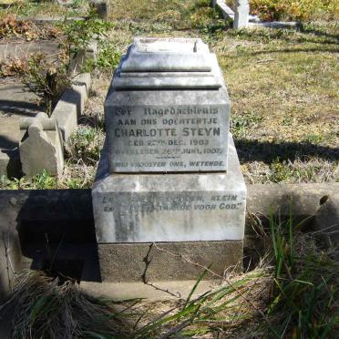 STEYN Charlotte 1903-1907