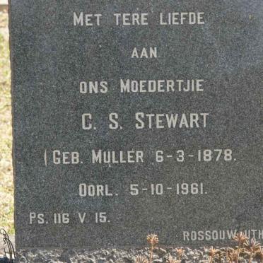 STEWART C.S. nee MULLER 1878-1961