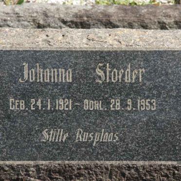 STROEDER Johanna 1921-1953