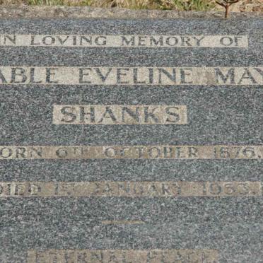 SHANKS Mable Eveline 1876-1953