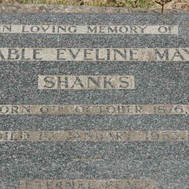 SHANKS Mable Eveline 1876-1953