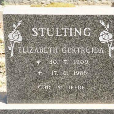 STULTING Elizabeth Gertruida 1909-1988