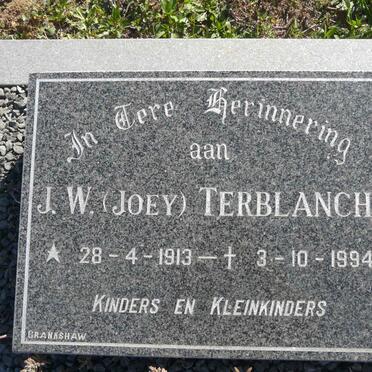TERBLANCHE J.W. 1913-1994