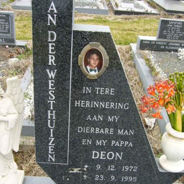 WESTHUIZEN Deon, van der 1972-1995