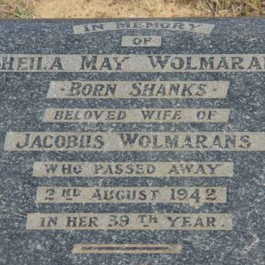 WOLMARANS Sheila May nee SHANKS -1942