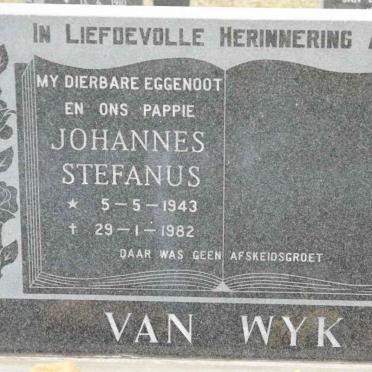 WYK Johannes Stefanus, van 1943-1982