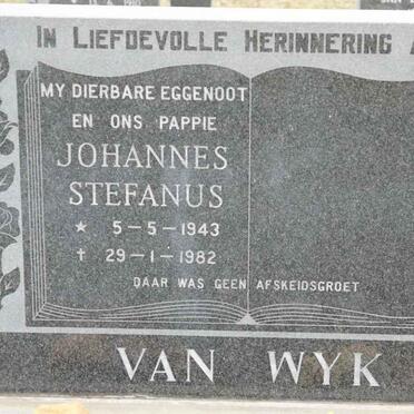 WYK Johannes Stefanus, van 1943-1982