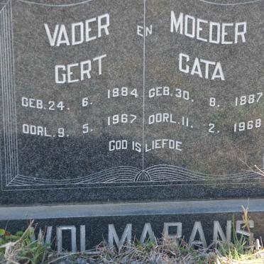 WOLMARANS Gert 1884-1967 &amp; Cata 1887-1968