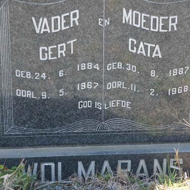 WOLMARANS Gert 1884-1967 &amp; Cata 1887-1968