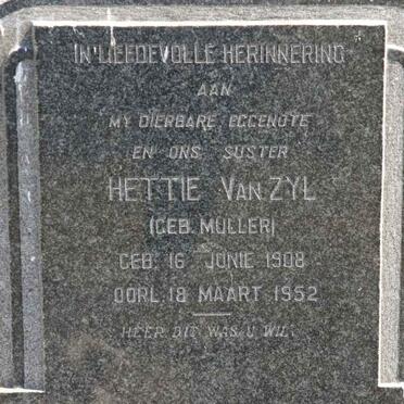 ZYL Hettie, van nee MULLER 1908-1952