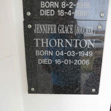 THORNTON Jennifer Grace nee BOUCHER 1949-2006