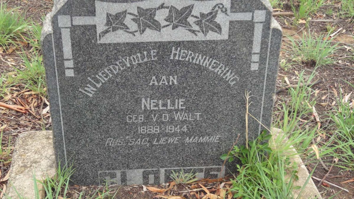 CLOETE Nellie nee V.D. WALT 1888-1944