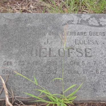 OELOFSE ?bus J. 1880-1962 &amp; Louisa J. STRYDOM 1881-1945