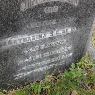 WET Catharina S.C., de nee VILJOEN 1905-1947