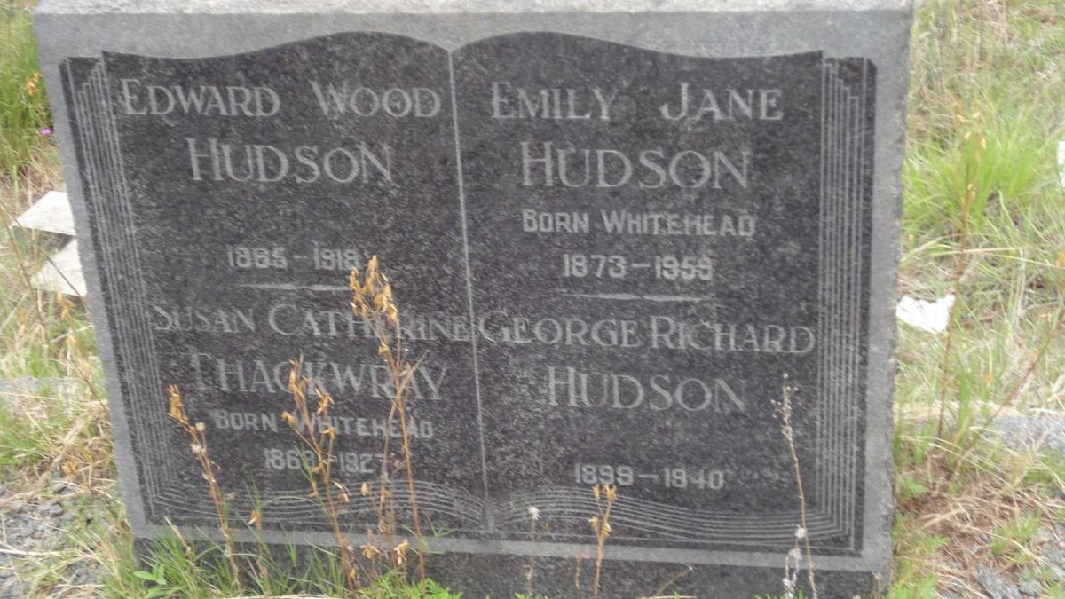 HUDSON Edward Wood 1865-1918