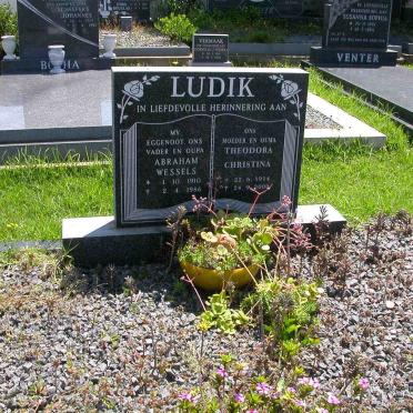 LUDIK Abraham Wessels 1910-1986 &amp; Theodora Christina 1914-2000