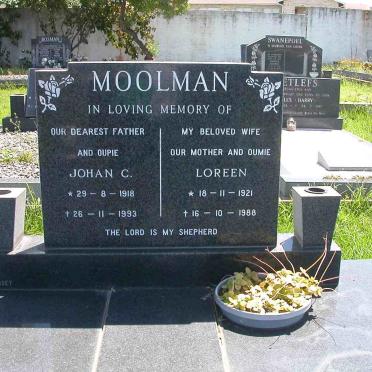 MOOLMAN Johan C. 1918-1993 &amp; Loreen 1921-1988