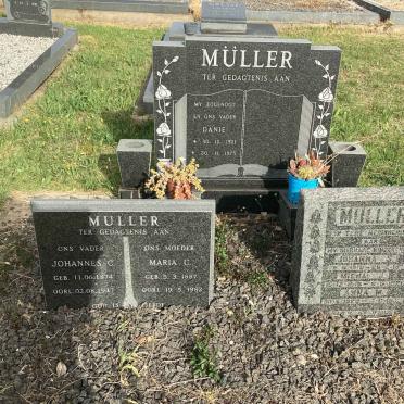 MULLER Johannes C. 1874-1947 &amp; Maria C. 1887-1982 :: MULLER Danie 1921-1975