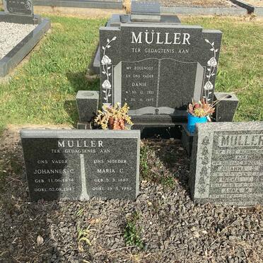 MULLER Johannes C. 1874-1947 &amp; Maria C. 1887-1982 :: MULLER Danie 1921-1975