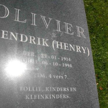 OLIVIER Hendrik 1914-1994