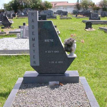 RADEMEYER Boetie 1942-1993