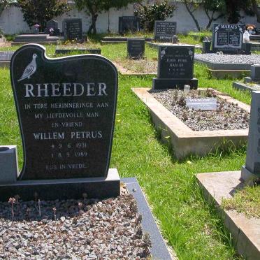 RHEEDER Willem Petrus 1931-1989