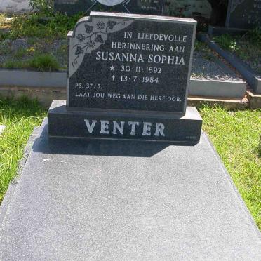 VENTER Susanna Sophia 1892-1984