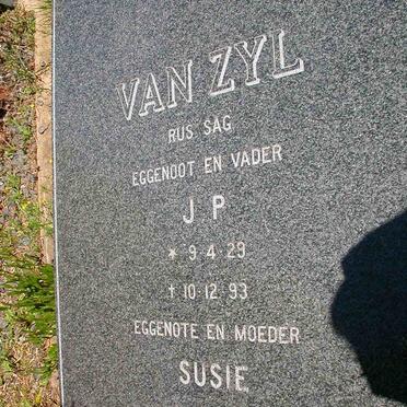 ZYL J. P., van 1929 -1993 &amp; Susie 1943-