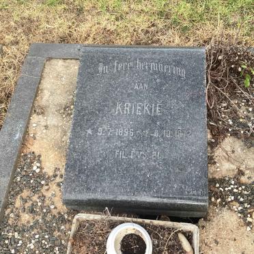 ? KRIEKIE 1896-1972