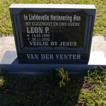 VENTER Leon P., van der 1930-2002