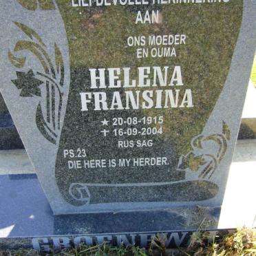 GROENEWALDT Helena Fransina 1915-2004